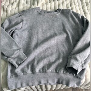 gray crewneck
